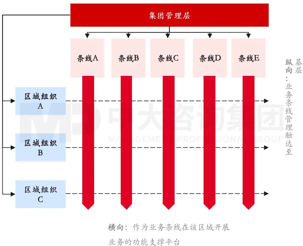 圖1 “以條為主”的管控模式