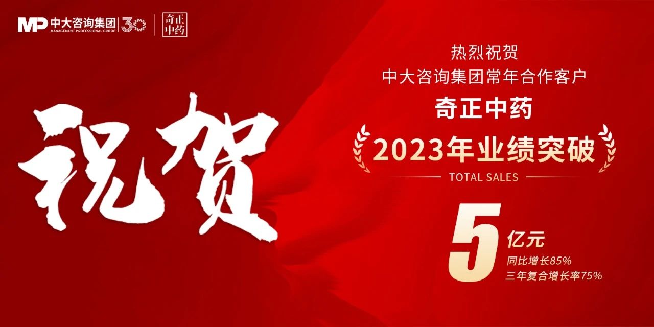 突破5億！祝賀中大咨詢合作客戶奇正中藥業(yè)績躍上新臺階